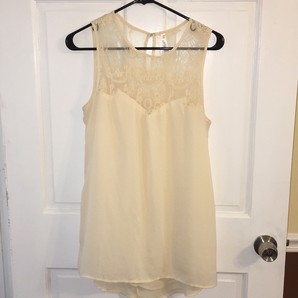 Beautiful tank with lace top